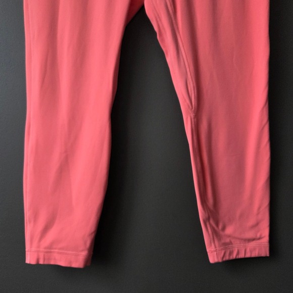 Lululemon Align High Rise 25 Crop Leggings Coral Pink Size 14 Nulu Athleisure - Picture 3 of 10